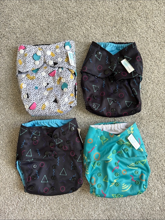 Other - Reusable Cloth Diaper • Retro Pattern • Sustainable Baby